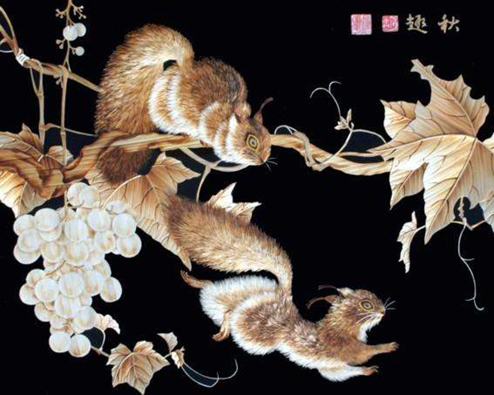 鲁山麦秸画 传统工艺引蔡丰名博士专程考察